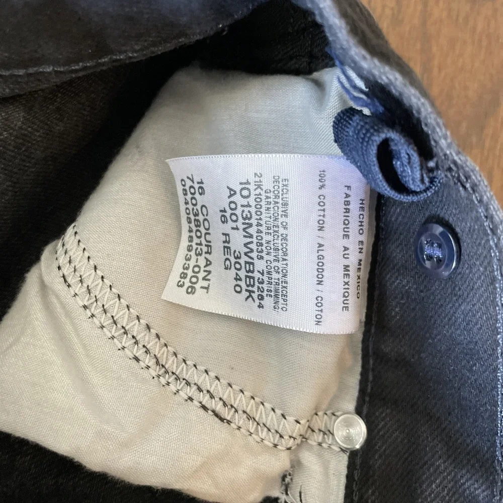 Boys‎ Wrangler Black Jean 1013MWBBK Size 16R